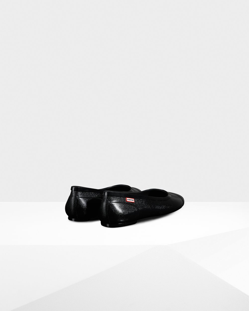 Bailarinas Hunter Feminina Pretas - Original Tour Gloss Flats - 06SOQVNKJ